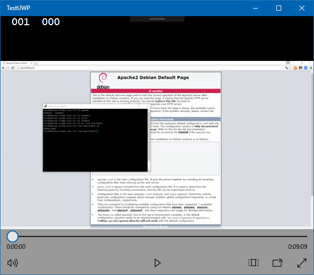 Nuestro Media Element reproduciendo un video de YouTube en nuestra aplicación WPF o UWP