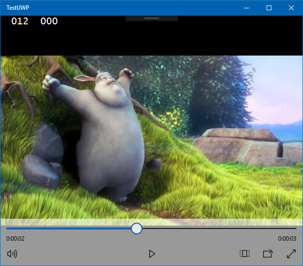Demostración del control Media Element en UWP
